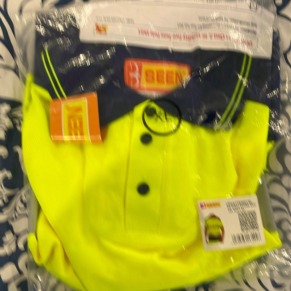 Men’s BSeen class 2 high visibility polo shirt XL. New